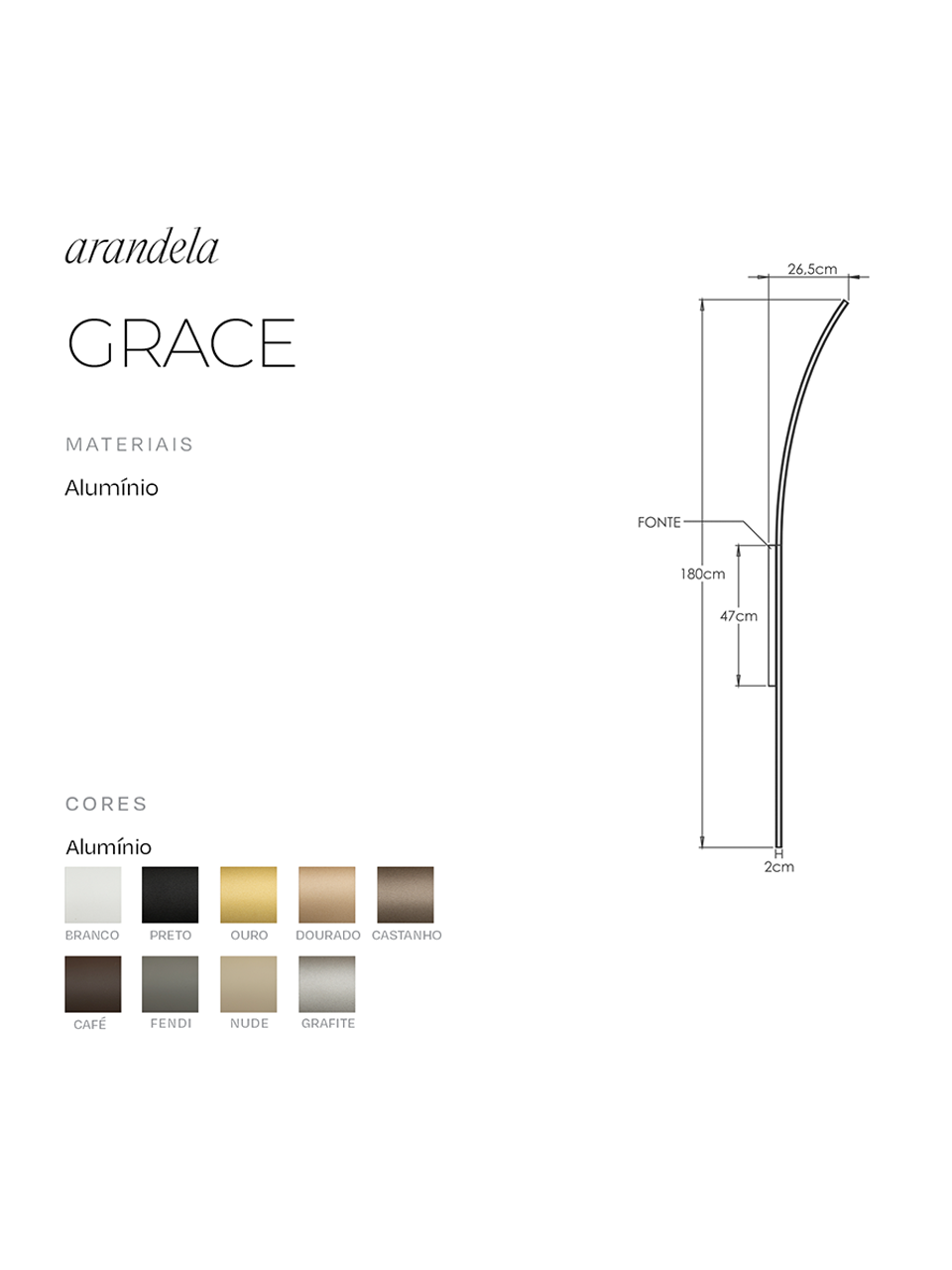 Arandela Grace Bella Italia Design Orgânico e Minimalista